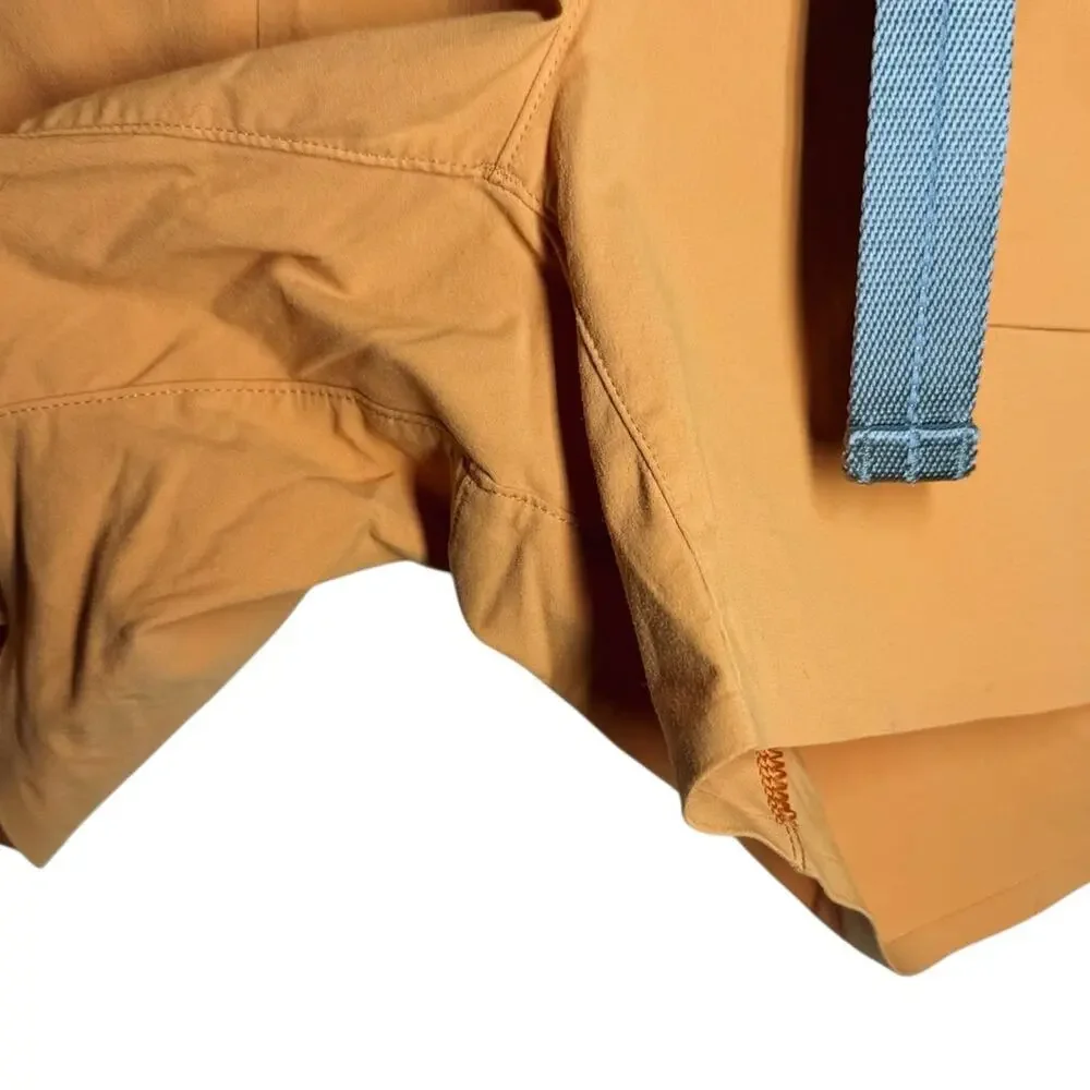 Lululemon Lab Tangerine Orange Outdoor Indoor Kosaten Shorts - 6